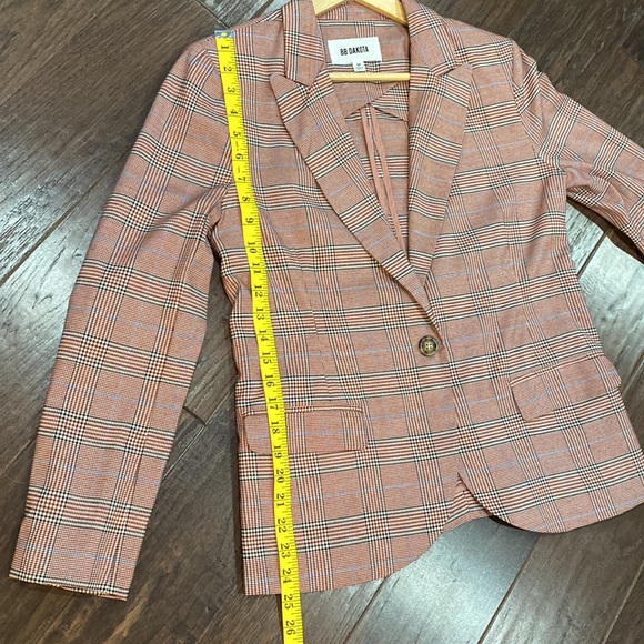 BB Dakota plaid one button blazer jacket - Picture 7 of 11